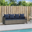 vidaXL Sun Lounger in Gray and Navy Blue