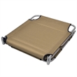 vidaXL Powder-Coated Steel Standard Foldable Sunlounger in Taupe