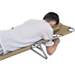 vidaXL Powder-Coated Steel Standard Foldable Sunlounger in Taupe