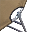 vidaXL Powder-Coated Steel Standard Foldable Sunlounger in Taupe