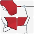vidaXL Sunlounger Set of 2 Standard in Red