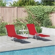 vidaXL Sunlounger Set of 2 Standard in Red