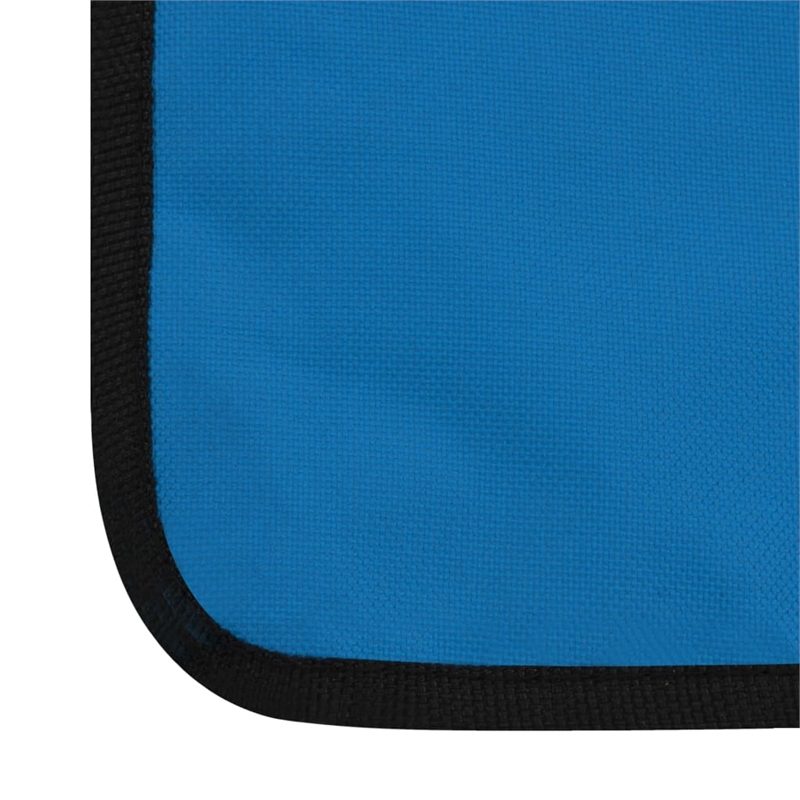 vidaXL Polyester Beach Chair in Blue (Set of 2)