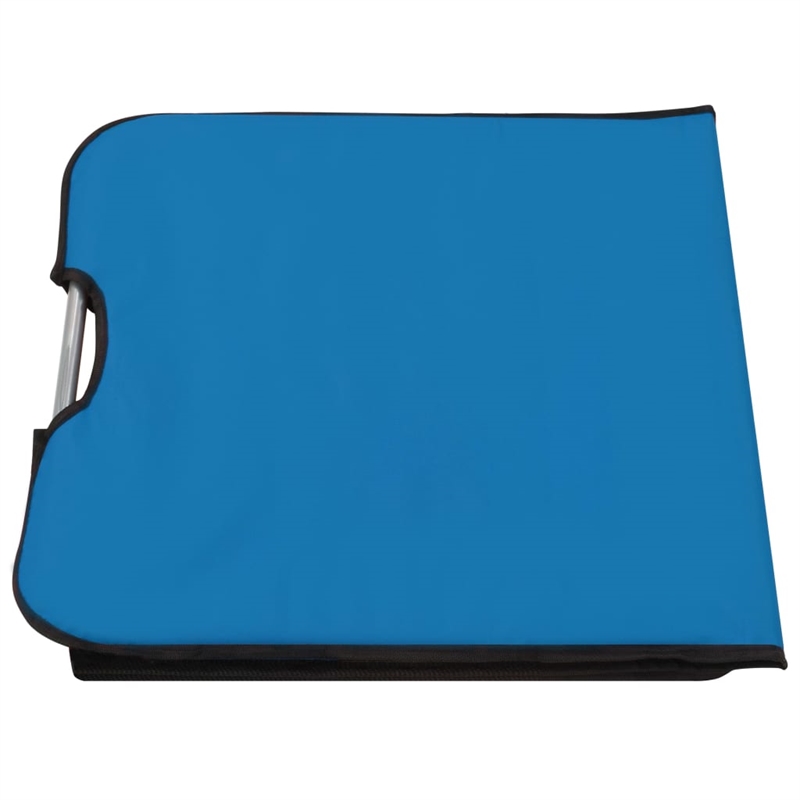 vidaXL Polyester Beach Chair in Blue (Set of 2)