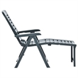 vidaXL Plastic Sunlounger Medium Foldable in Green