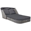 vidaXL Plastic Sun Lounger in Anthracite