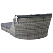 vidaXL Plastic Sun Lounger in Anthracite