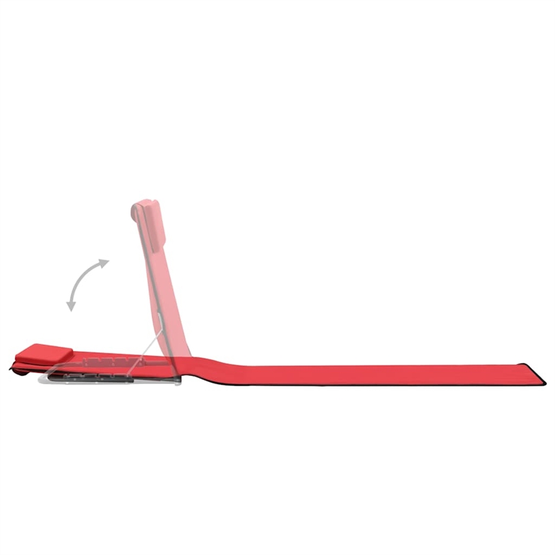 vidaXL Beach Chair in Red (Set of 2)