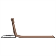vidaXL Polyester & Steel Beach Chair in Brown (Set of 2)