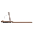 vidaXL Polyester & Steel Beach Chair in Brown (Set of 2)