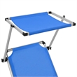 vidaXL Aluminum Sun Lounger in Blue