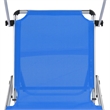 vidaXL Aluminum Sun Lounger in Blue