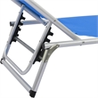 vidaXL Aluminum Sun Lounger in Blue