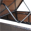 vidaXL Sunlounger in Brown & Cream White
