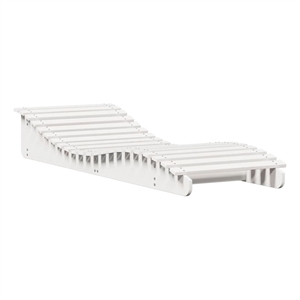 vidaXL Solid Pine Wood Sun Lounger in White