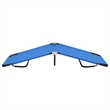 vidaXL Steel & Polyester Fabric Sun Lounger Standard Size in Blue