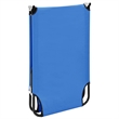 vidaXL Steel & Polyester Fabric Sun Lounger Standard Size in Blue