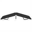 vidaXL Powder-Coated Steel & Polyester Sun Lounger with PE Coating in Black