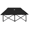vidaXL Steel Frame Sun Lounger Double Foldable in Black