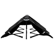 vidaXL Steel Frame Sun Lounger Double Foldable in Black