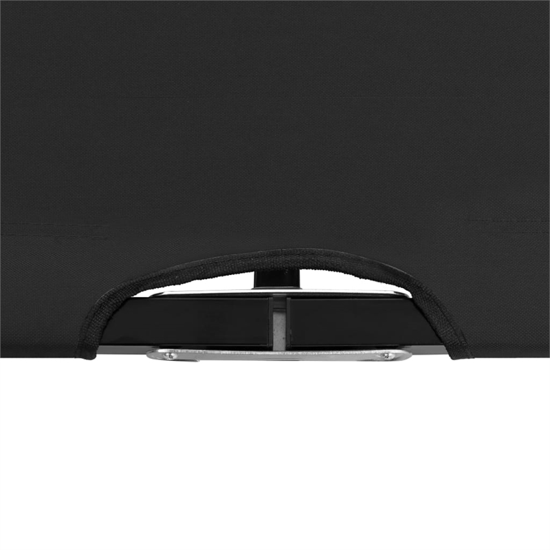 vidaXL Steel Frame Sun Lounger Double Foldable in Black