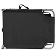 vidaXL Powder-Coated Aluminum Sunlounger Standard Foldable in Black