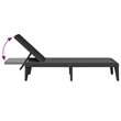 vidaXL Polypropylene Standard Sun Lounger in Anthracite
