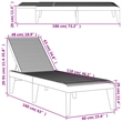 vidaXL Polypropylene Standard Sun Lounger in Anthracite