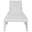 vidaXL Polypropylene Standard Height-Adjustable Sun Lounger in White