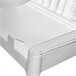 vidaXL Polypropylene Standard Height-Adjustable Sun Lounger in White