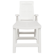 vidaXL Plastic Standard Foldable Sun Lounger in White