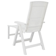 vidaXL Plastic Standard Foldable Sun Lounger in White
