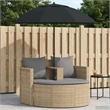 vidaXL Poly Rattan Garden Sofa 8 pcs w/ Cushion in Beige & Light Gray