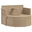 vidaXL Poly Rattan Garden Sofa 8 pcs w/ Cushion in Beige & Light Gray