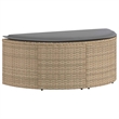 vidaXL Poly Rattan Garden Sofa 8 pcs w/ Cushion in Beige & Light Gray