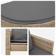 vidaXL Poly Rattan Garden Sofa 8 pcs w/ Cushion in Beige & Light Gray