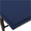 vidaXL PE Rattan Steel Standard Sun Lounger in Gray and Navy Blue