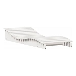 vidaXL Solid Pine Wood Sun Lounger in White