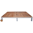 vidaXL Solid Wood Double Sun Lounger in Acacia