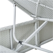 vidaXL Sun Lounger in Black/White