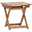vidaXL Teak Wood Foldable Deck Chair in Brown