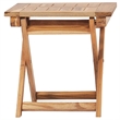 vidaXL Teak Wood Foldable Deck Chair in Brown