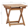 vidaXL Teak Wood Foldable Deck Chair in Brown