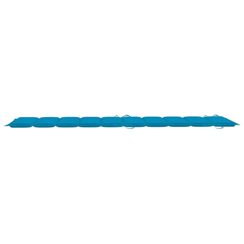 vidaXL Solid Acacia Wood Foldable Sun Lounger in Blue