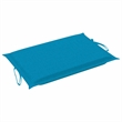 vidaXL Solid Acacia Wood Foldable Sun Lounger in Blue
