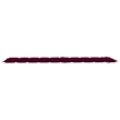 vidaXL Sun Lounger in Wine Red Cushion