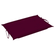 vidaXL Sun Lounger in Wine Red Cushion