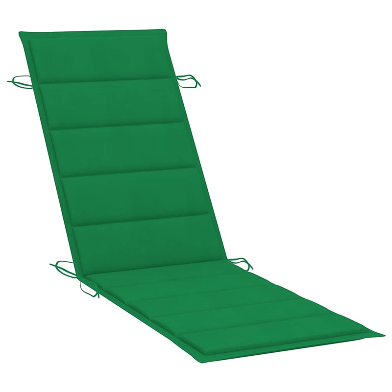 vidaXL Sun Lounger and Table in Green