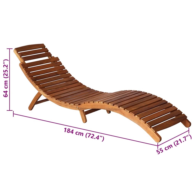 vidaXL Sun Lounger and Table in Green Cushion