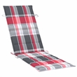 vidaXL Patio Sun Lounger and Table in Red/Brown